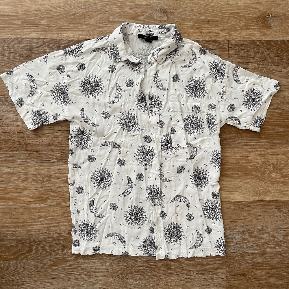 Short sleeve button down T-shirt